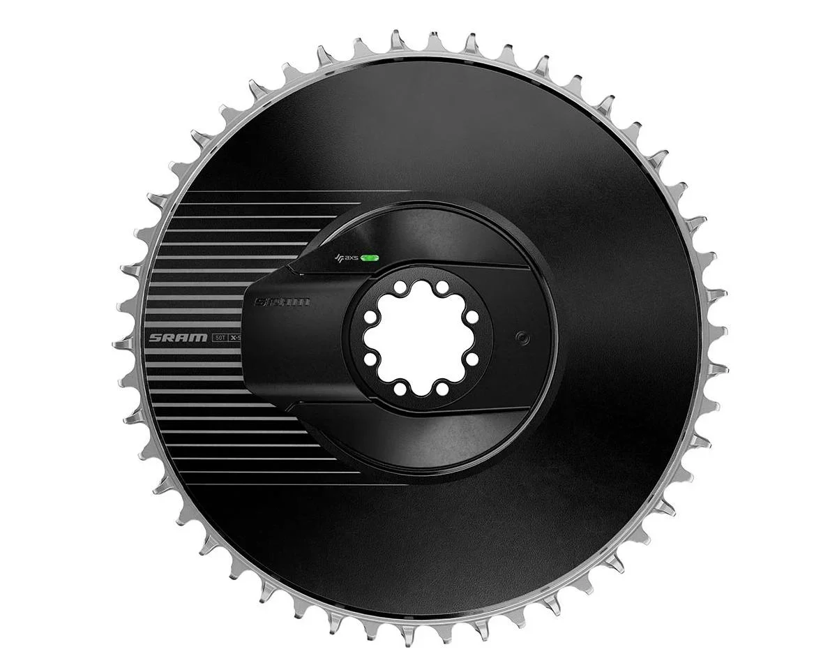 SRAM RED AXS Aero Power Meter Kit (Black/Silver) (E1) (54T) (Direct Mount Chainring) (Quarq)